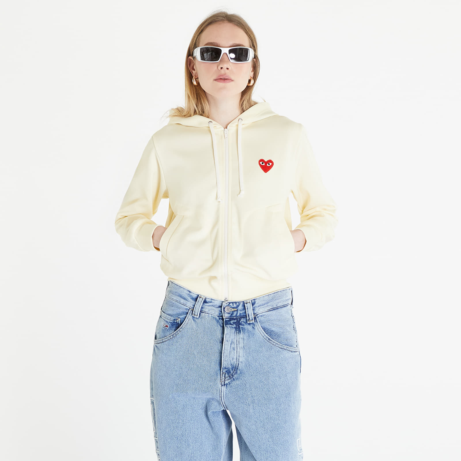 Bluzy Comme des Garçons PLAY Sweatshirt Knit Ivory