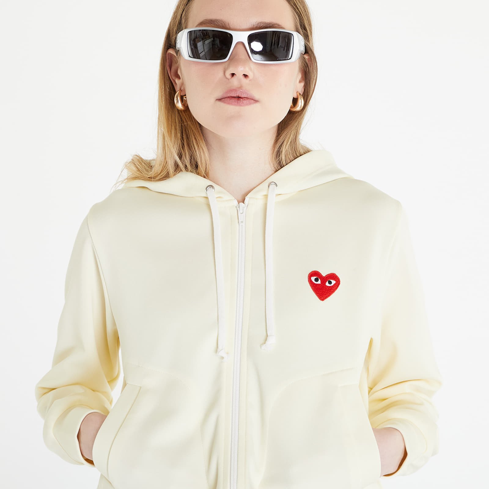 Bluzy Comme des Garçons PLAY Sweatshirt Knit Ivory