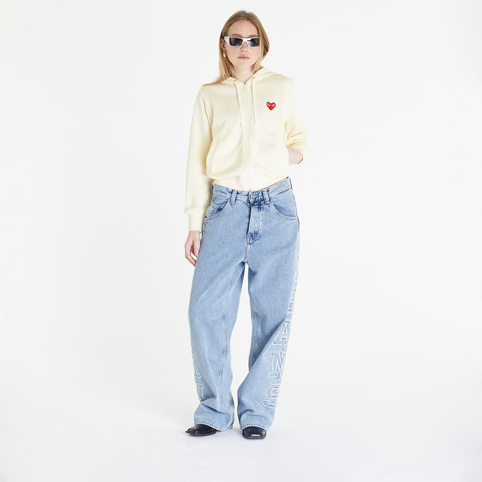 Bluzy Comme des Garçons PLAY Sweatshirt Knit Ivory