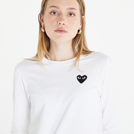 Supreme comme des garcons long sleeve tee white shop