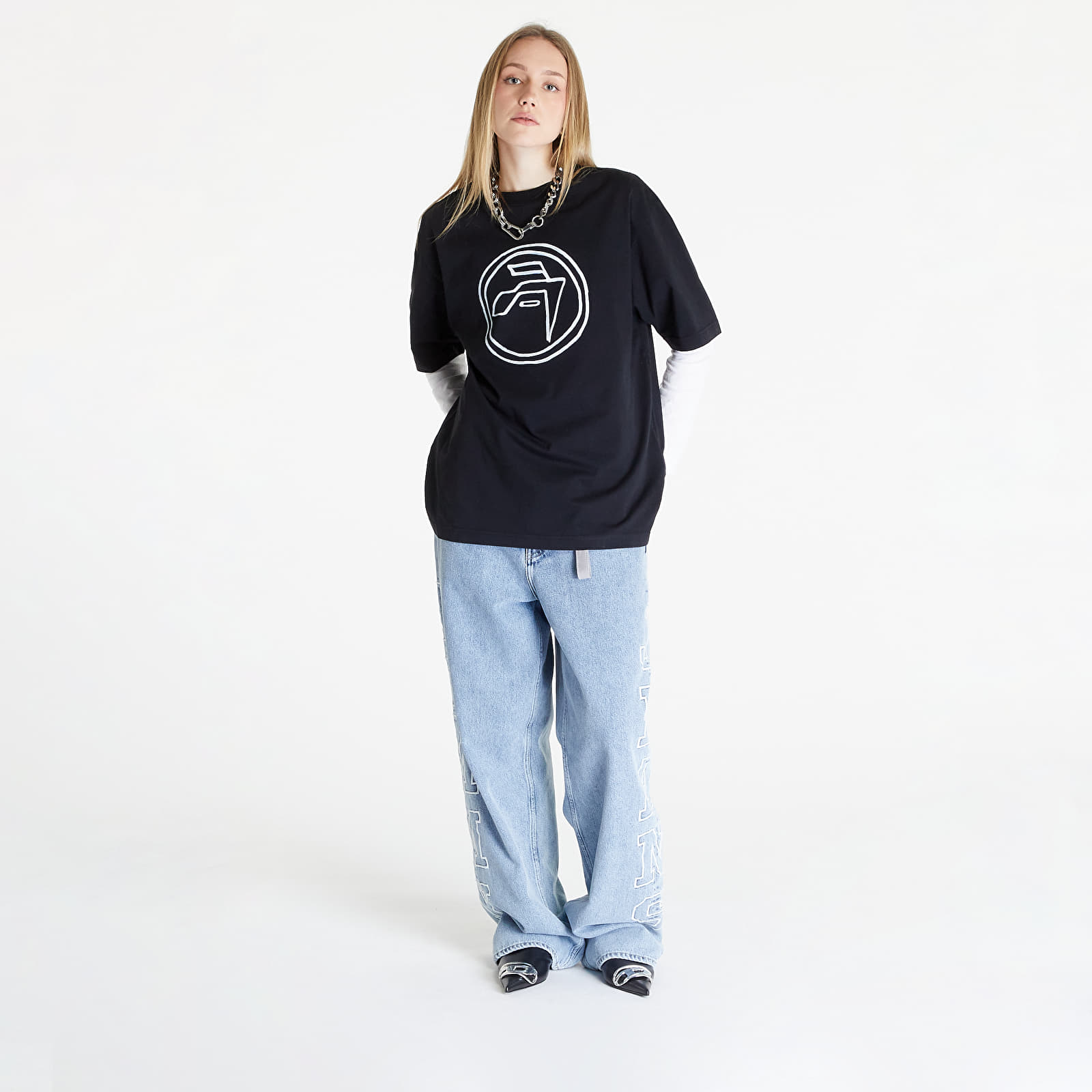 Trička Ambush Emblem T-Shirt UNISEX Tap Shoe Blanc