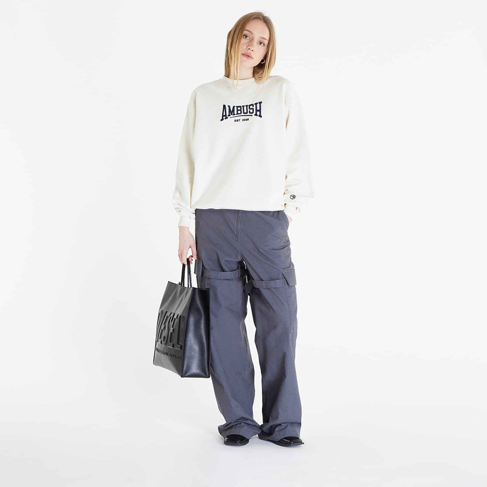 Hoodies and sweatshirts  Ambush Graphic Crewneck Sweatshirt UNISEX Tofu Insignia Blue