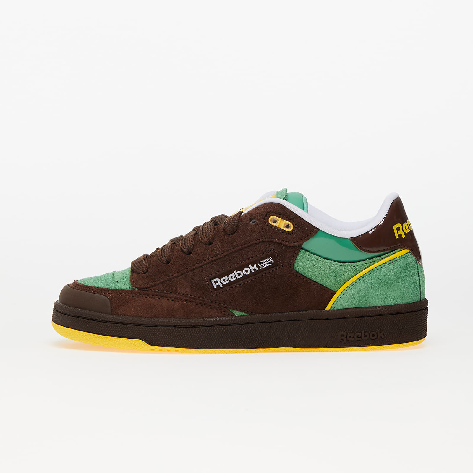 Herren Sneaker und Schuhe Reebok Club C Bulc Brush Brown/ Sport Green/ Always Yellow