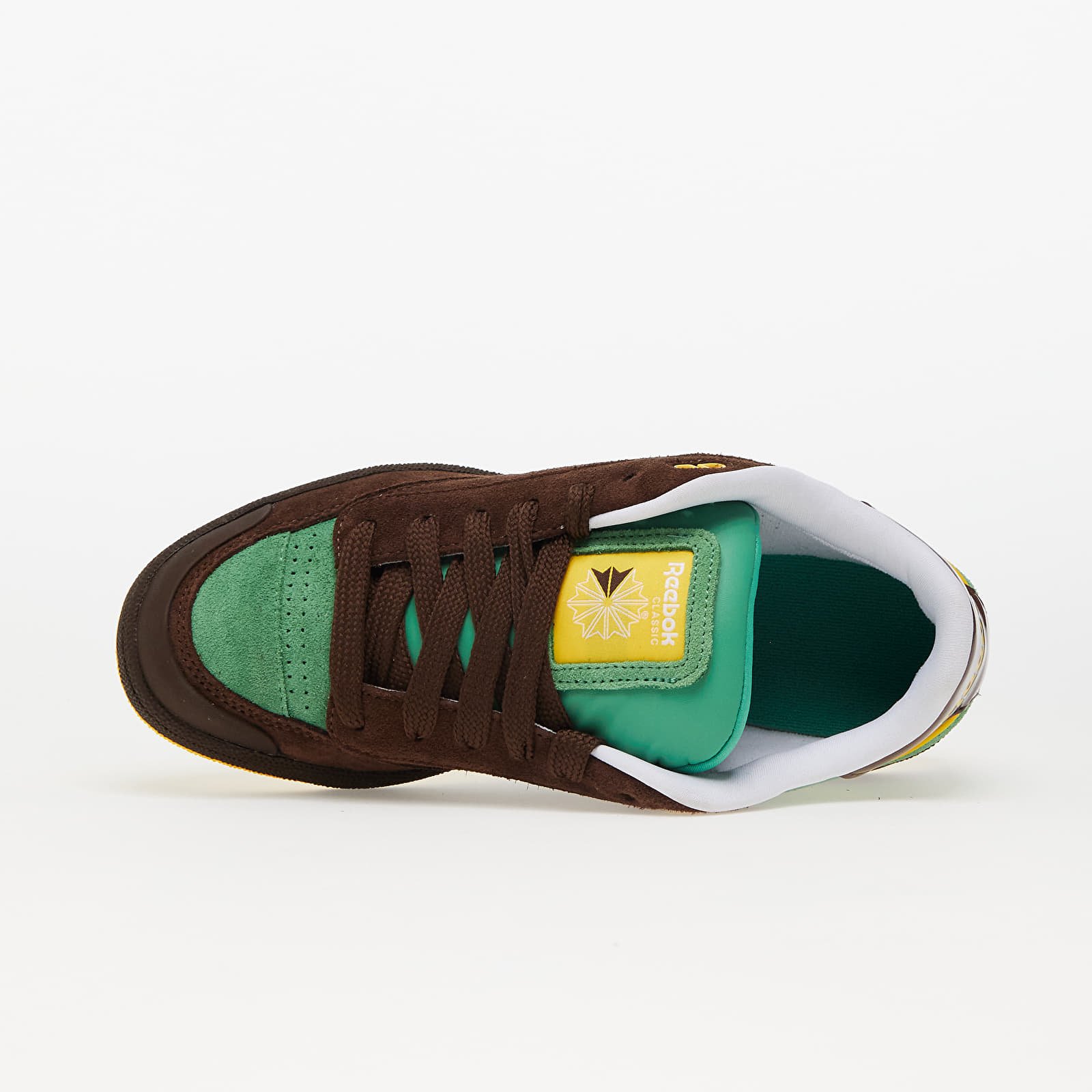 Herren Sneaker und Schuhe Reebok Club C Bulc Brush Brown/ Sport Green/ Always Yellow