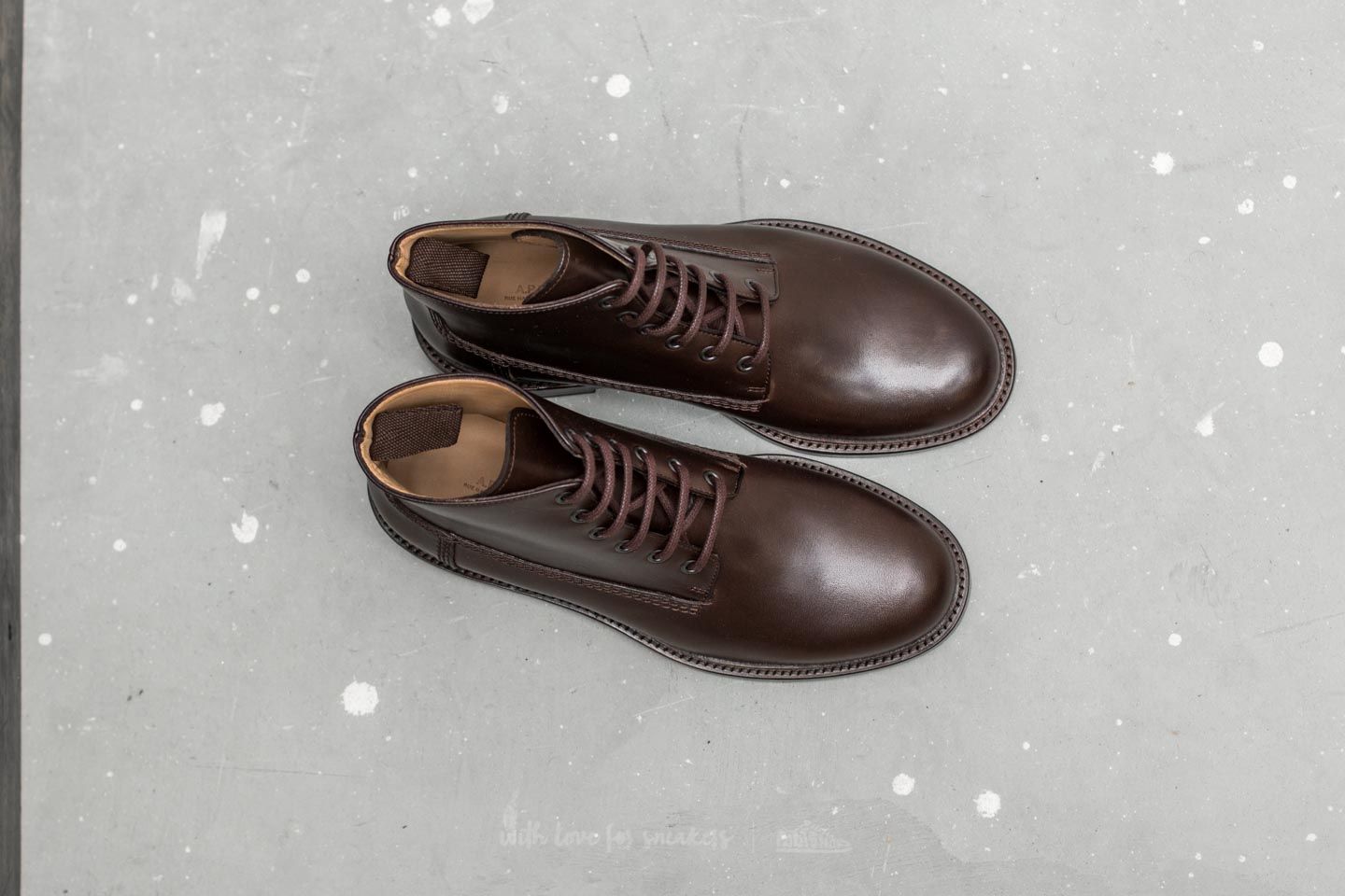 Men's shoes A.P.C. Boots Vladimir Cae Marron Fonce