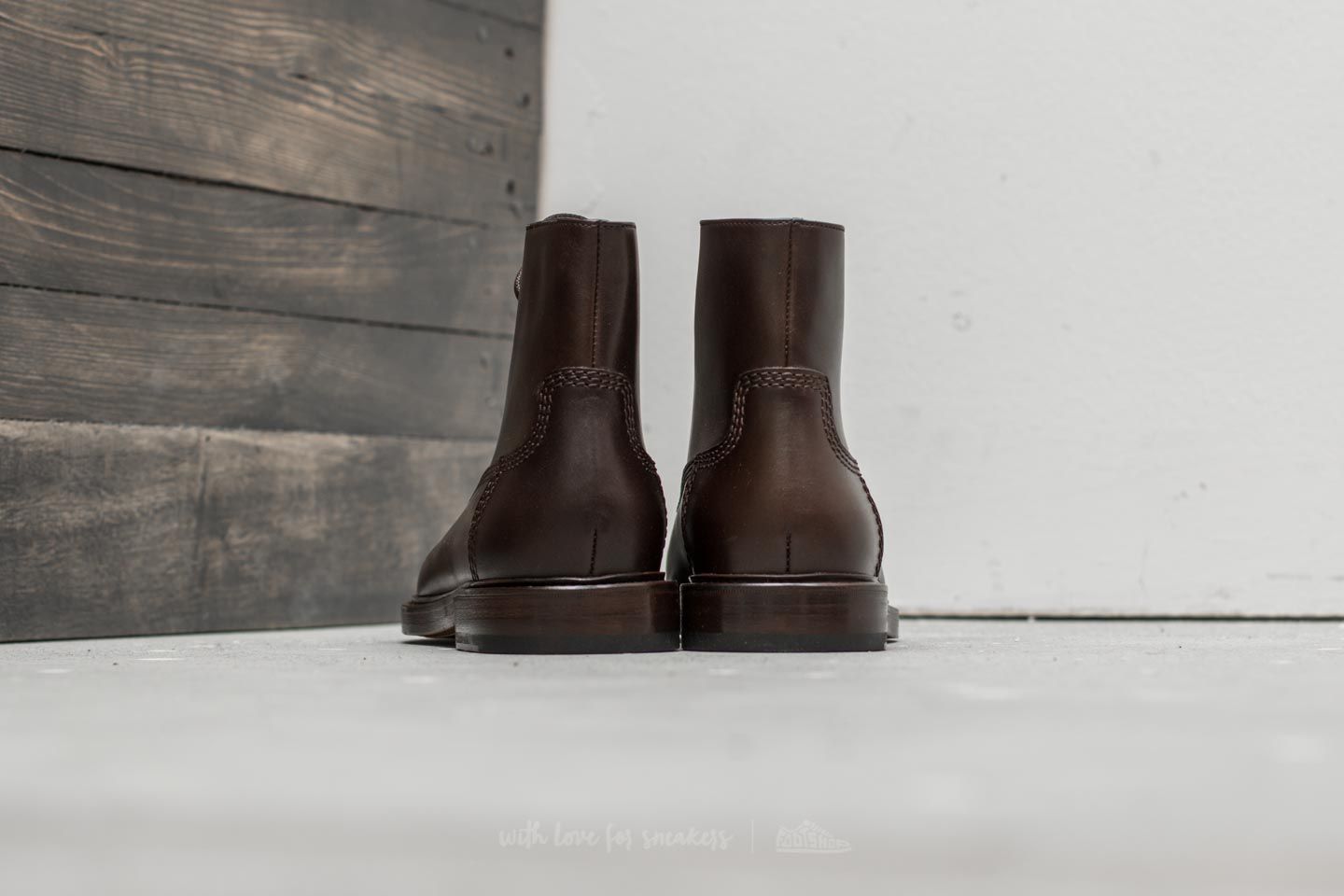 Men's shoes A.P.C. Boots Vladimir Cae Marron Fonce