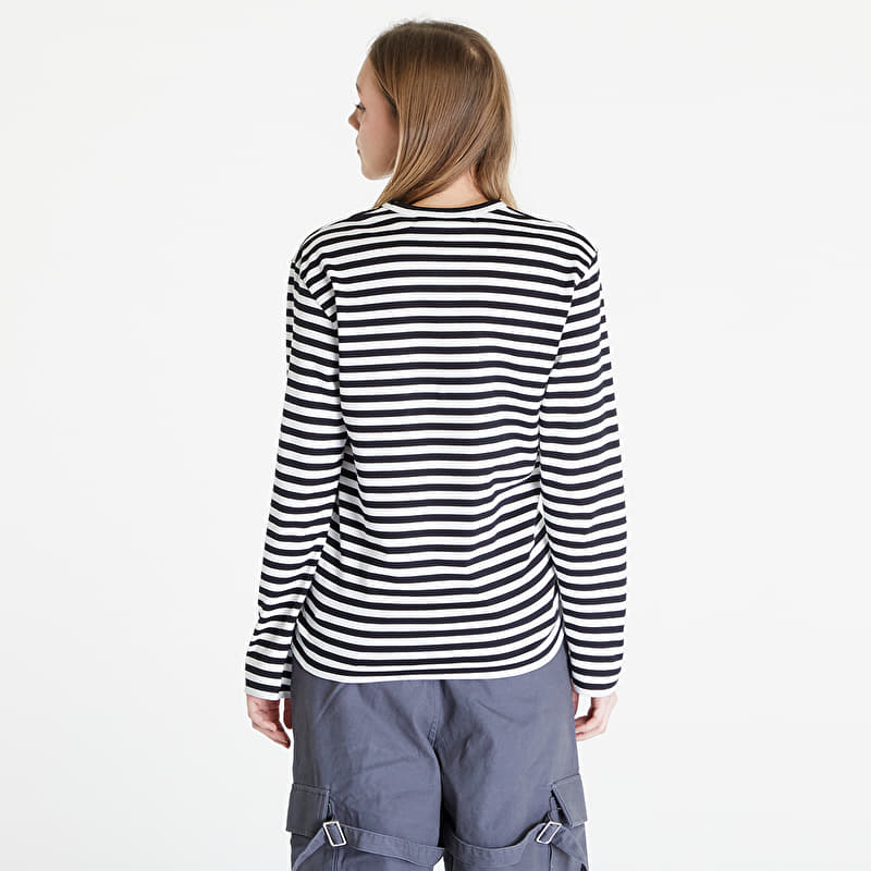 Comme des Garçons PLAY Long Sleeve Tee UNISEX Black/ White | Footshop