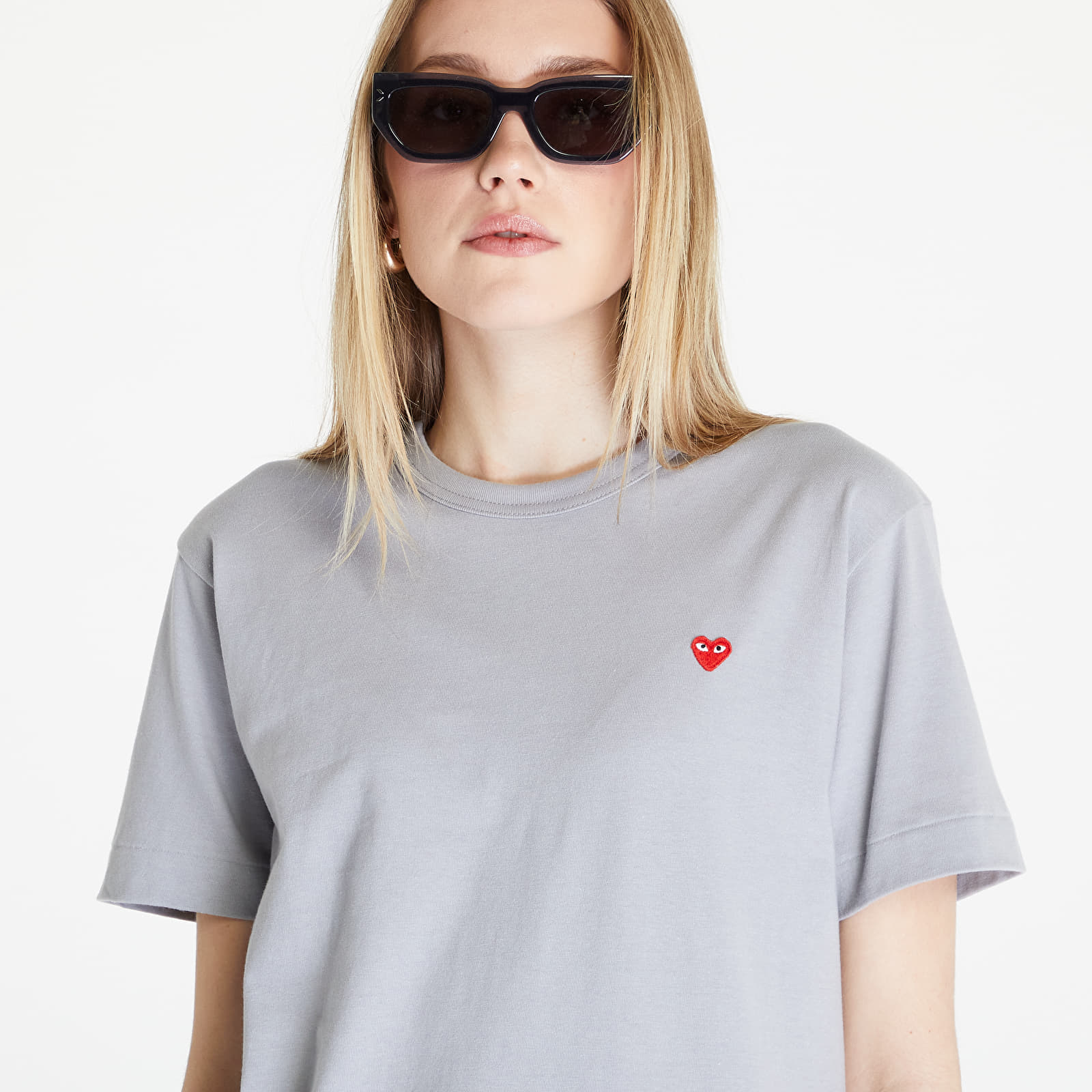 T-shirts Comme des Garçons PLAY Heart Logo Tee UNISEX Grey