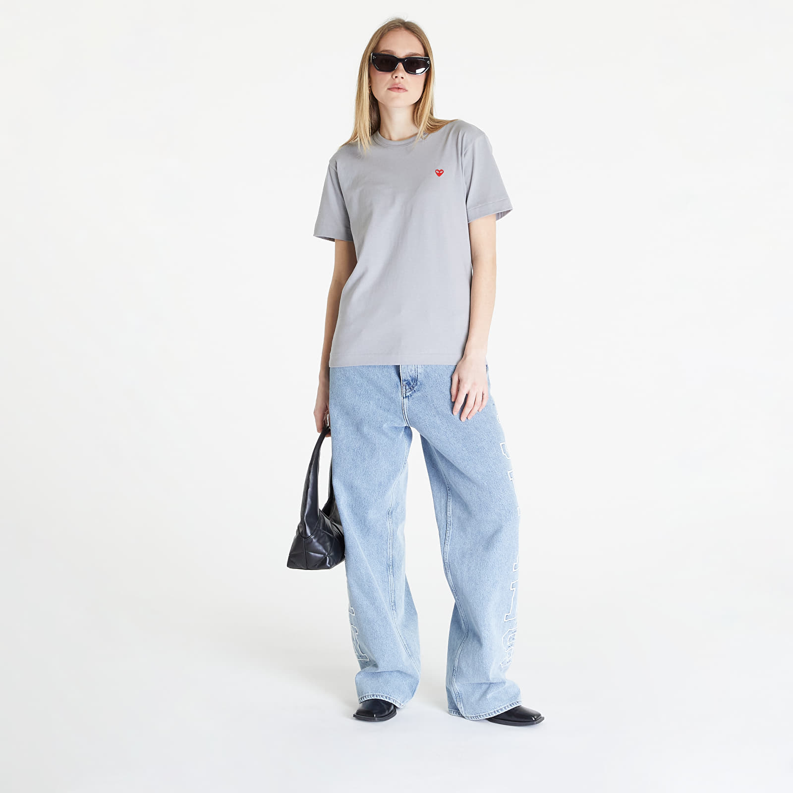 T-shirts Comme des Garçons PLAY Heart Logo Tee UNISEX Grey