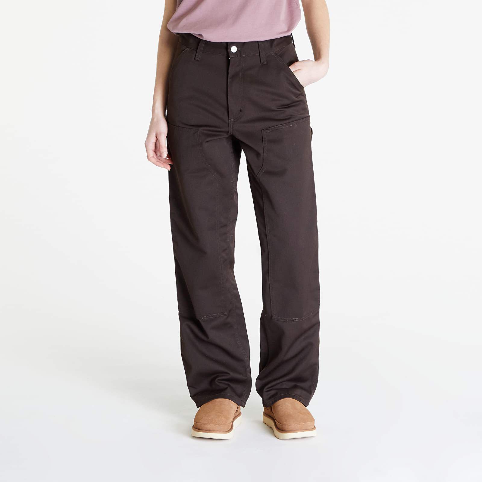 Nadrágok Carhartt WIP Double Knee Pant UNISEX Tobacco Rinsed