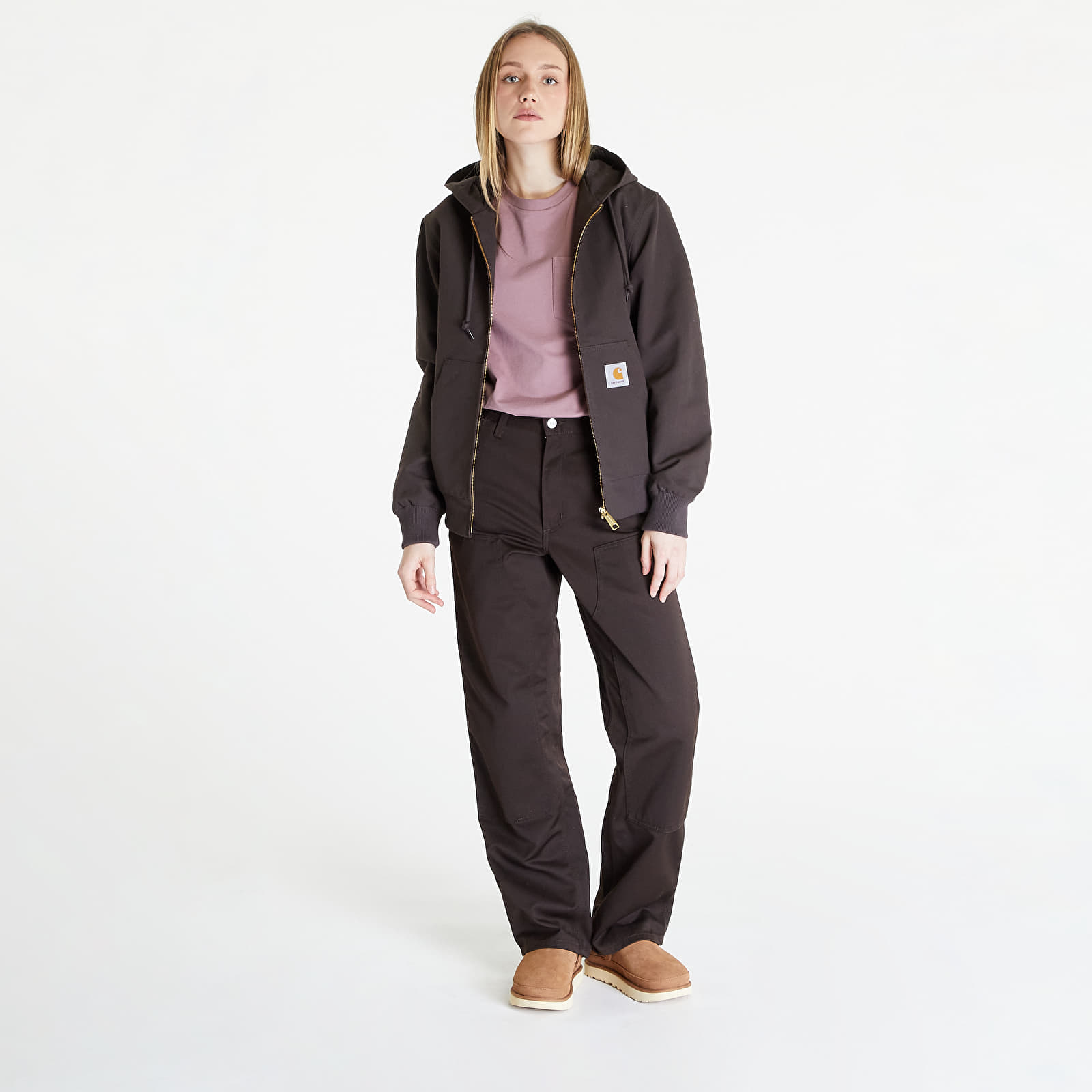 Nadrágok Carhartt WIP Double Knee Pant UNISEX Tobacco Rinsed