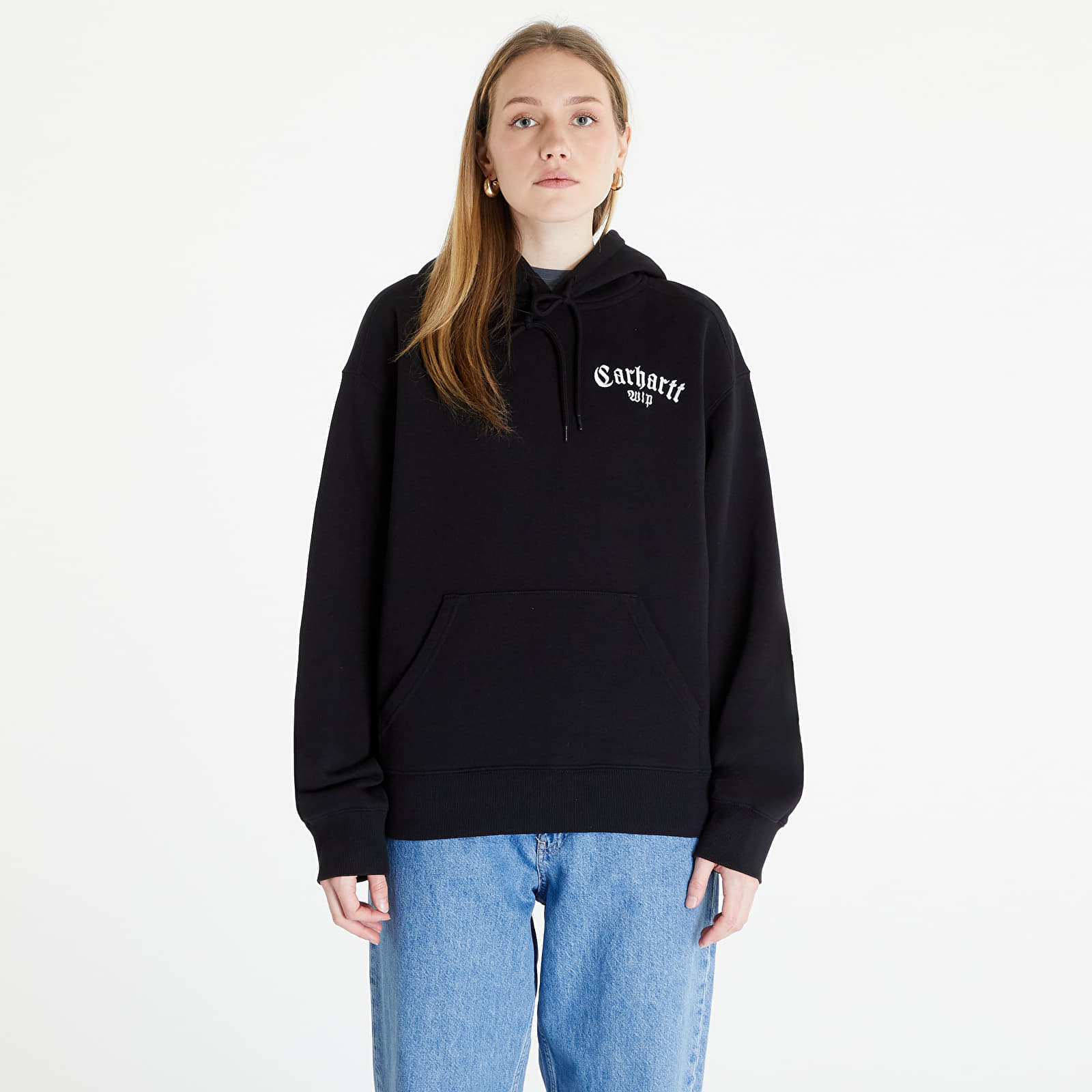 Sweatshirts Carhartt WIP Hooded Onyx Script Sweat UNISEX Black/ White
