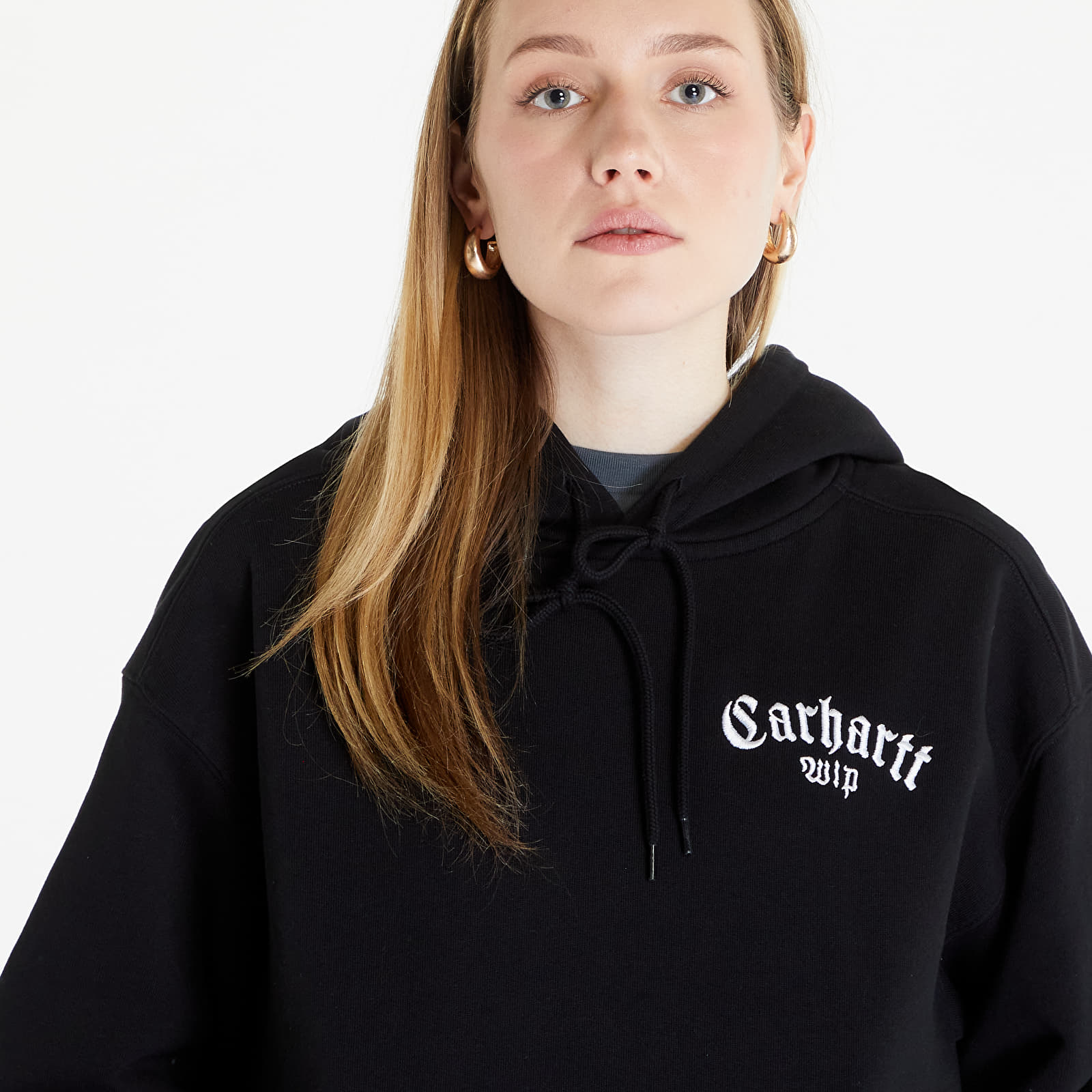 Sweatshirts Carhartt WIP Hooded Onyx Script Sweat UNISEX Black/ White