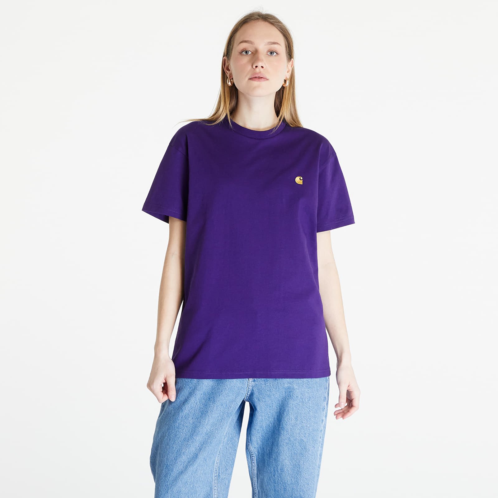 T shirts Carhartt WIP S S Chase T Shirt UNISEX Tyrian Gold Footshop