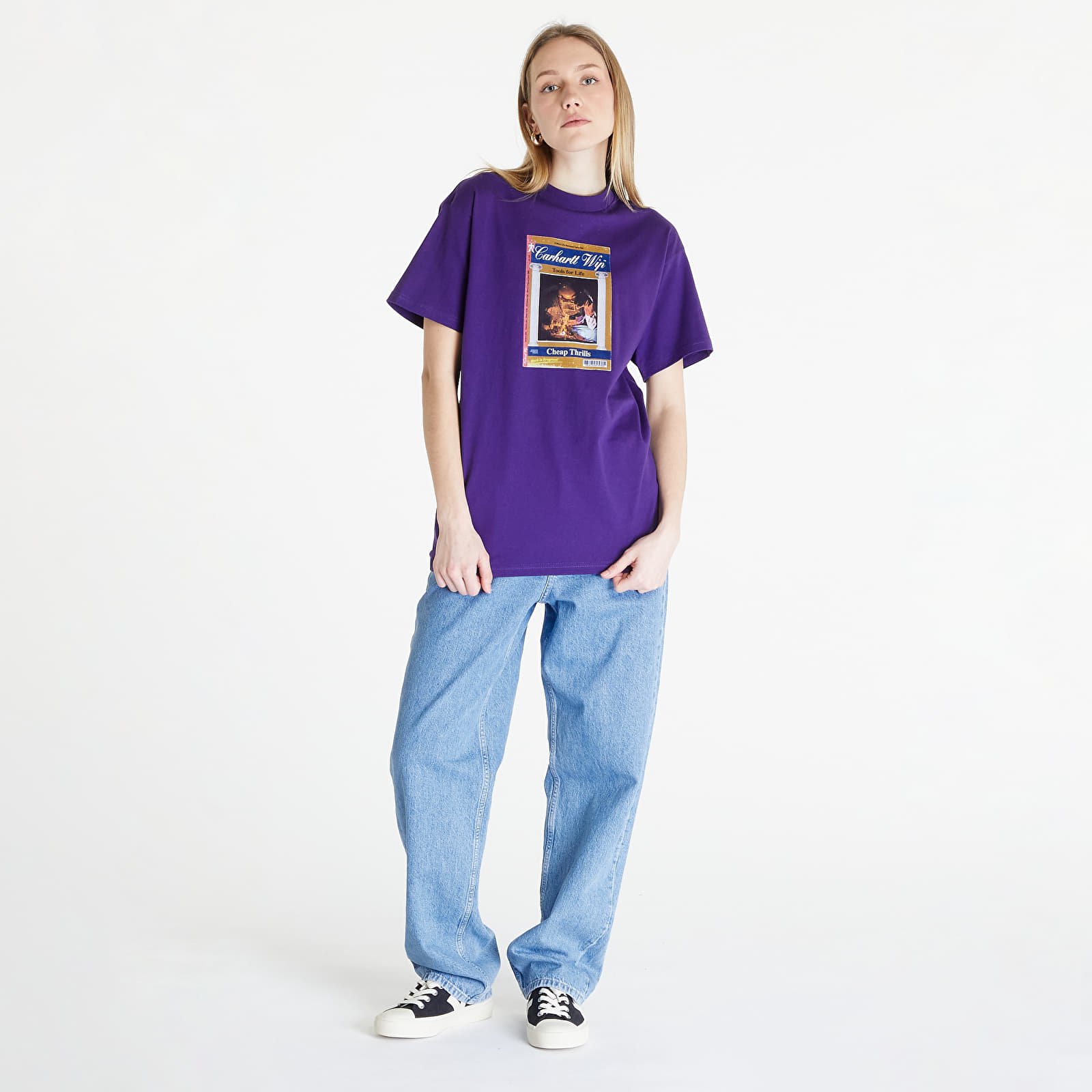 Koszulki Carhartt WIP S/S Cheap Thrills T-Shirt UNISEX Tyrian