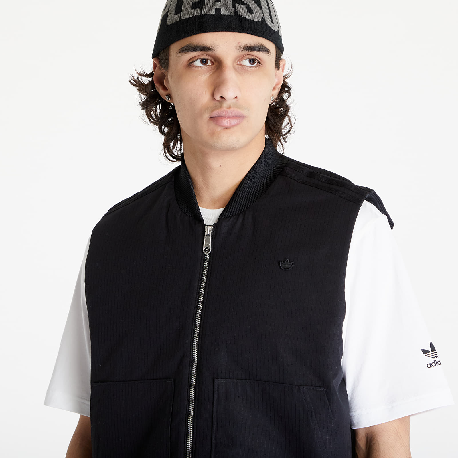 Black adidas vest top