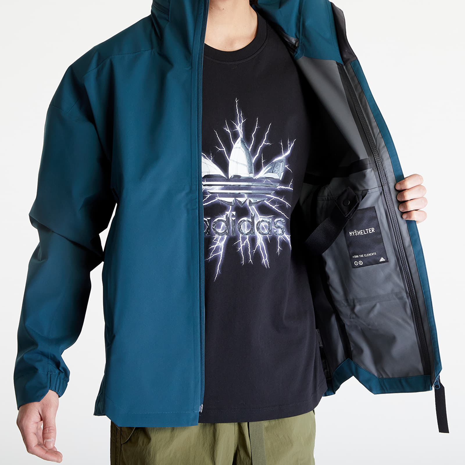 Impermeabile adidas Myshelter RAIN.RDY Jacket Arctic Night