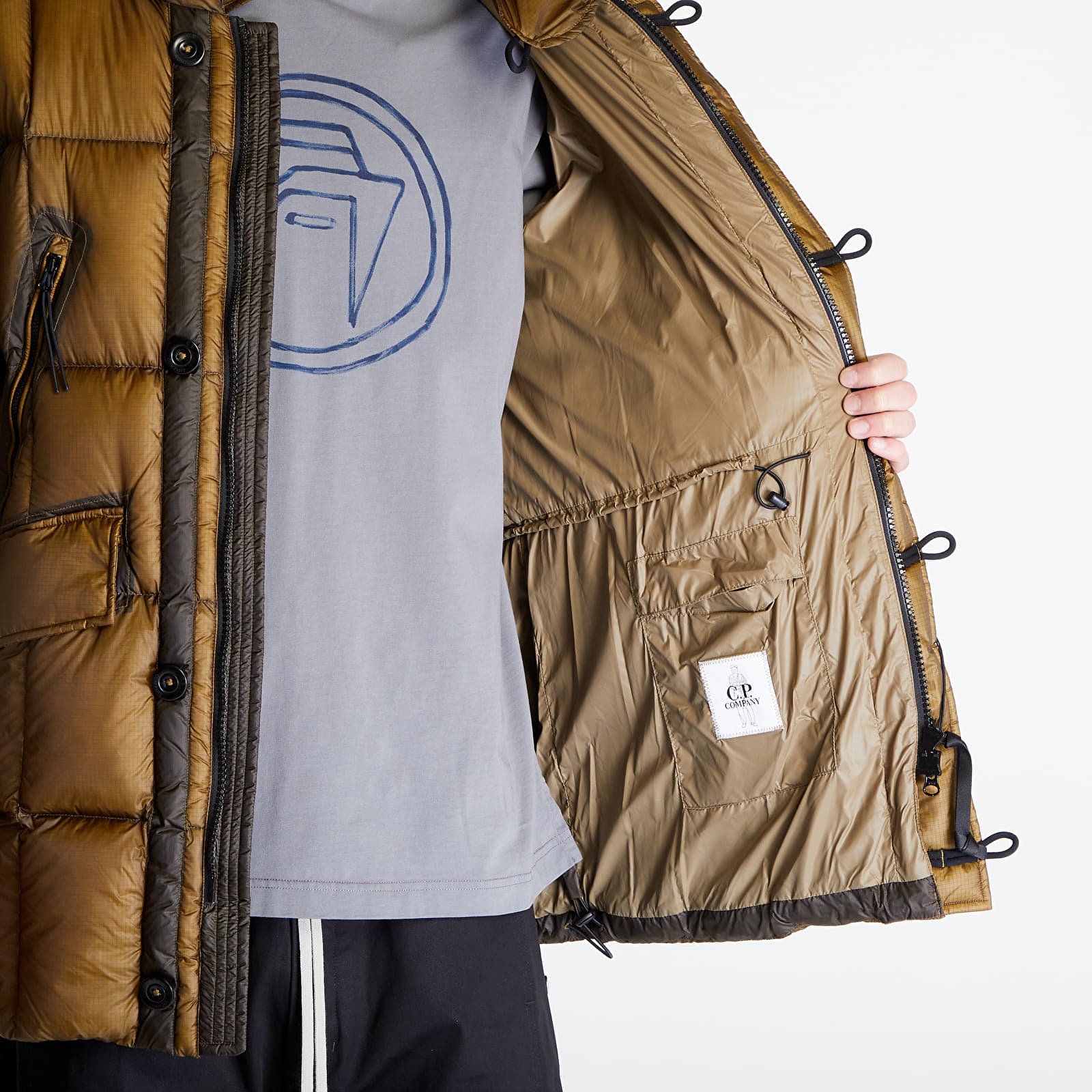 Parka paltai C.P. Company D.D. Shell Down Parka Butternut