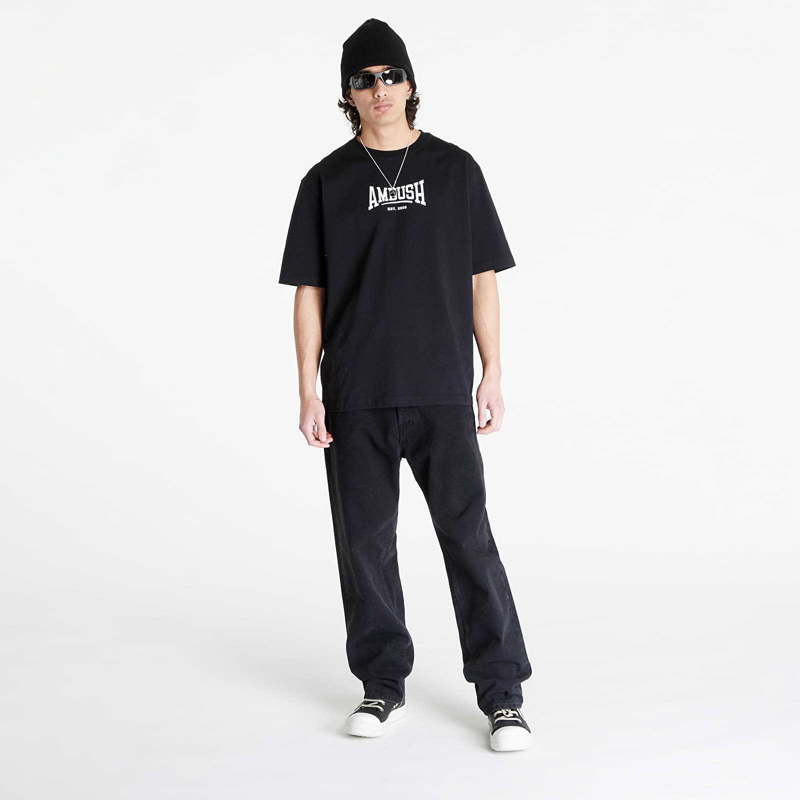 Jeansy Ambush Waist Detail Denim Pants Black/ No Color