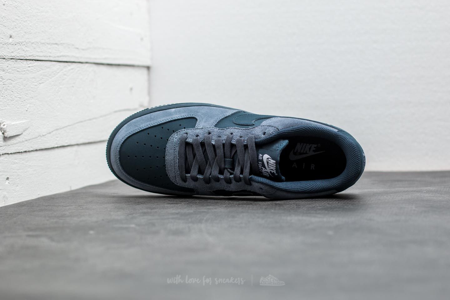 Herresko Nike Air Force 1 Armory Blue/ Armory Navy-White