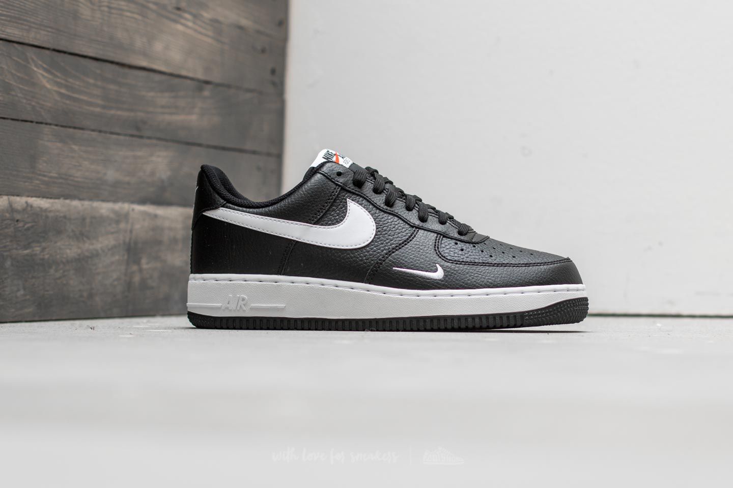 Men's shoes Nike Air Force 1 Black/ White-White