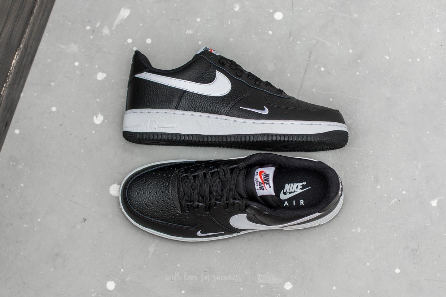 Men's shoes Nike Air Force 1 Black/ White-White