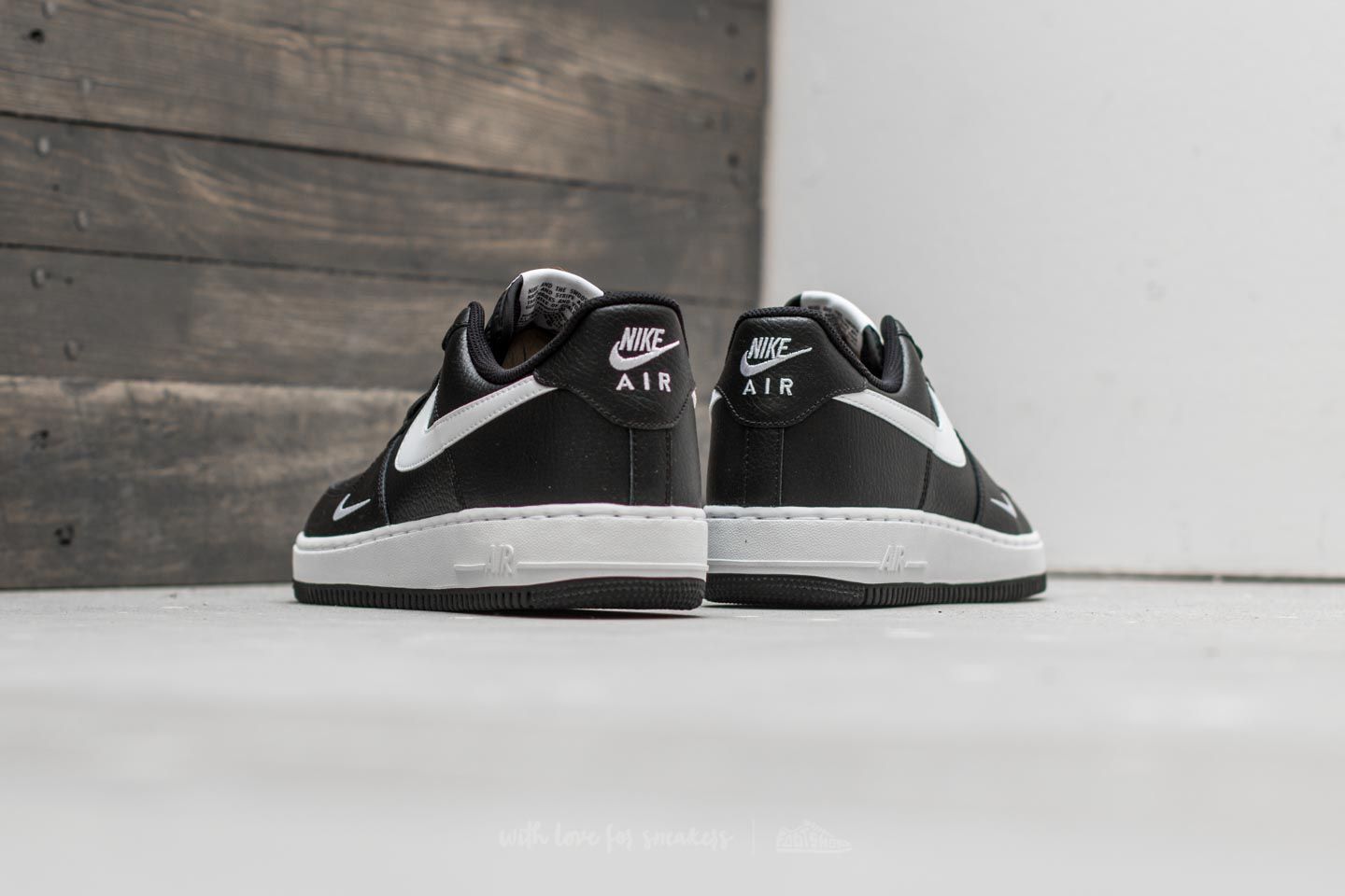 Men's shoes Nike Air Force 1 Black/ White-White