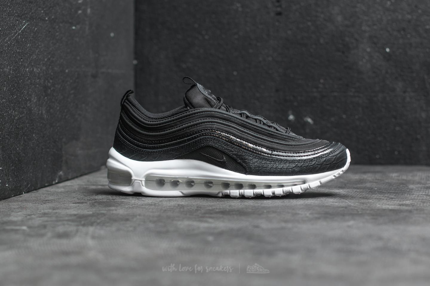 Air max 97 premium black and white on sale