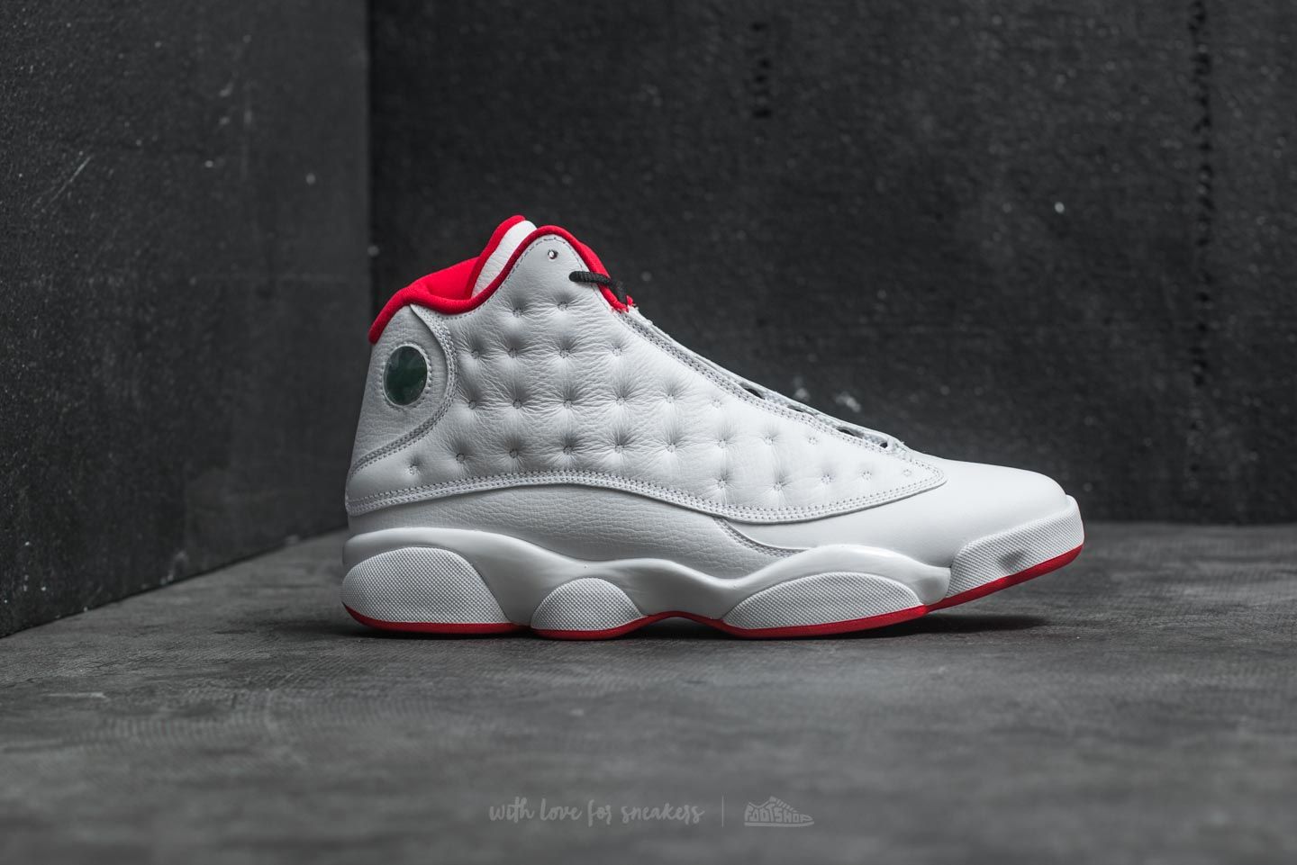 Men s shoes Air Jordan 13 Retro White Metallic Silver Footshop
