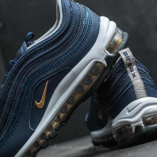 Men s shoes Nike Air Max 97 Midnight Navy Metallic Gold Footshop