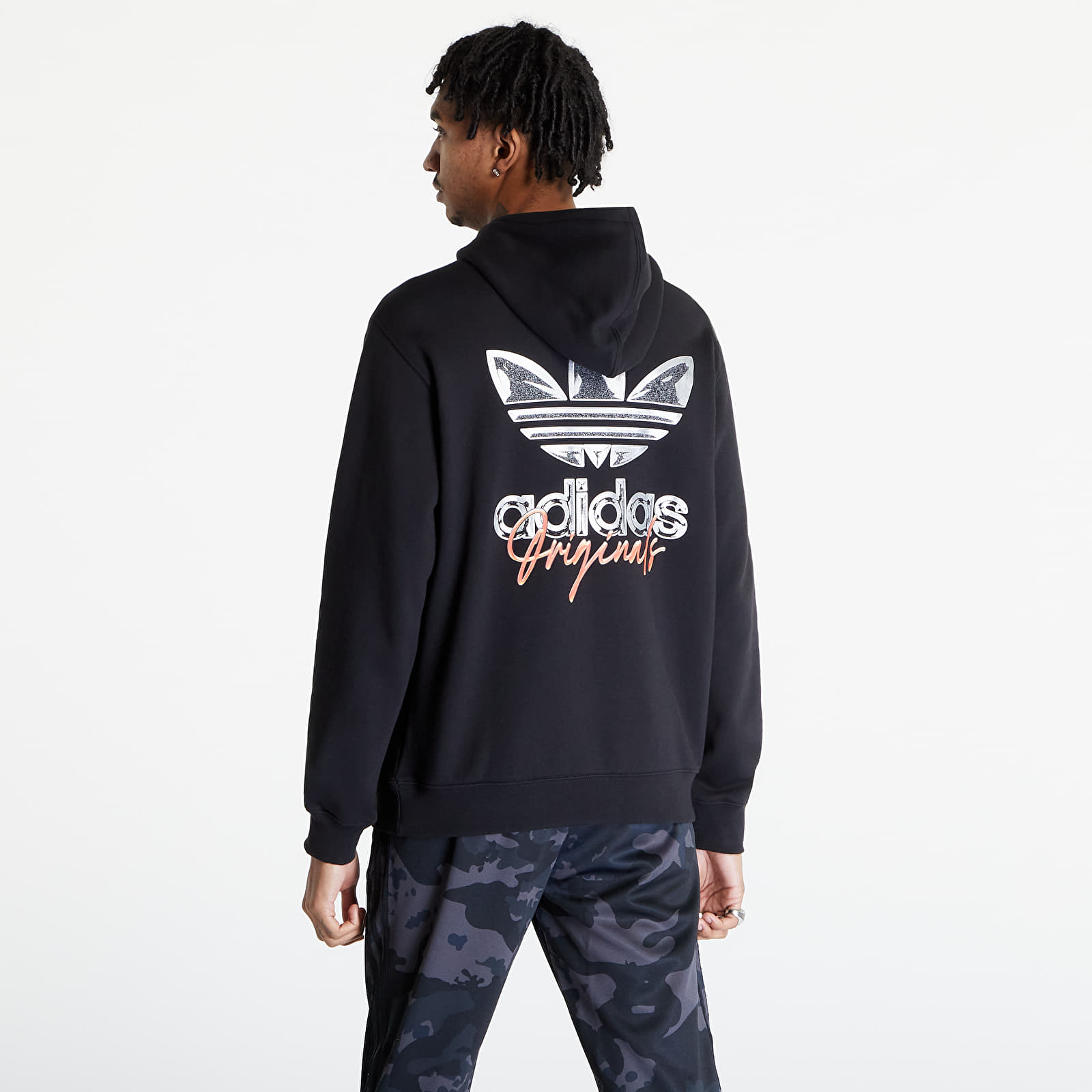Mens adidas shop trefoil hoodie black