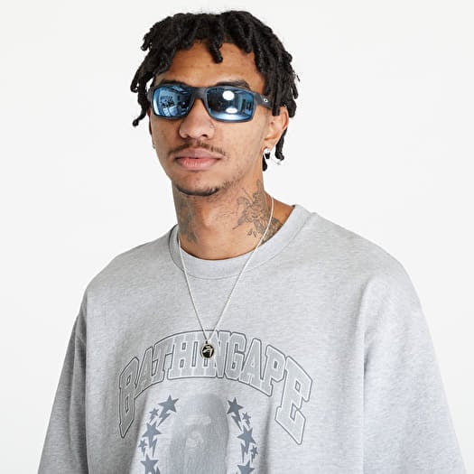 T shirts A BATHING APE Bathing Ape Relaxed Fit Tee Gray Footshop