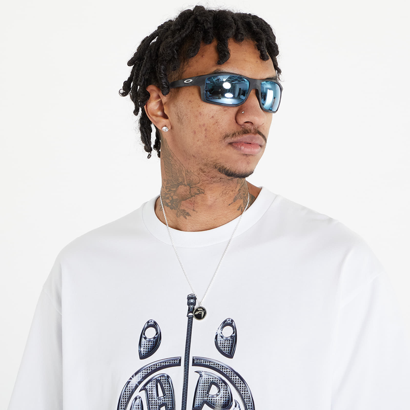Camisetas A BATHING APE Mad Shark Photo Print Relaxed Fit Tee White