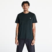 FRED PERRY Crew Neck T-Shirt Night Green/ Snow White