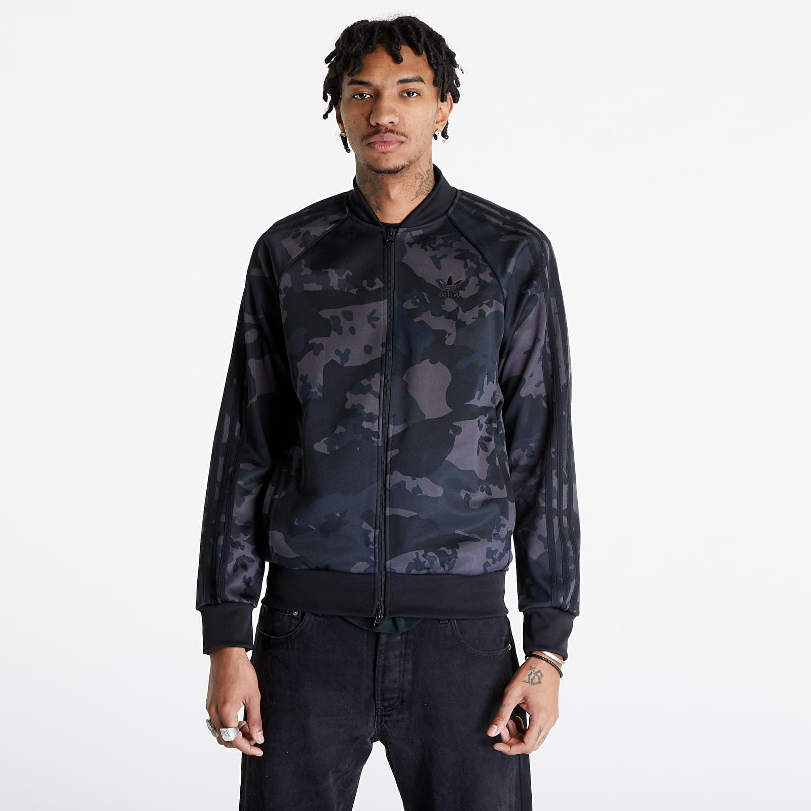 Hoodies and sweatshirts adidas Camo SSTR Track Top Black Footshop