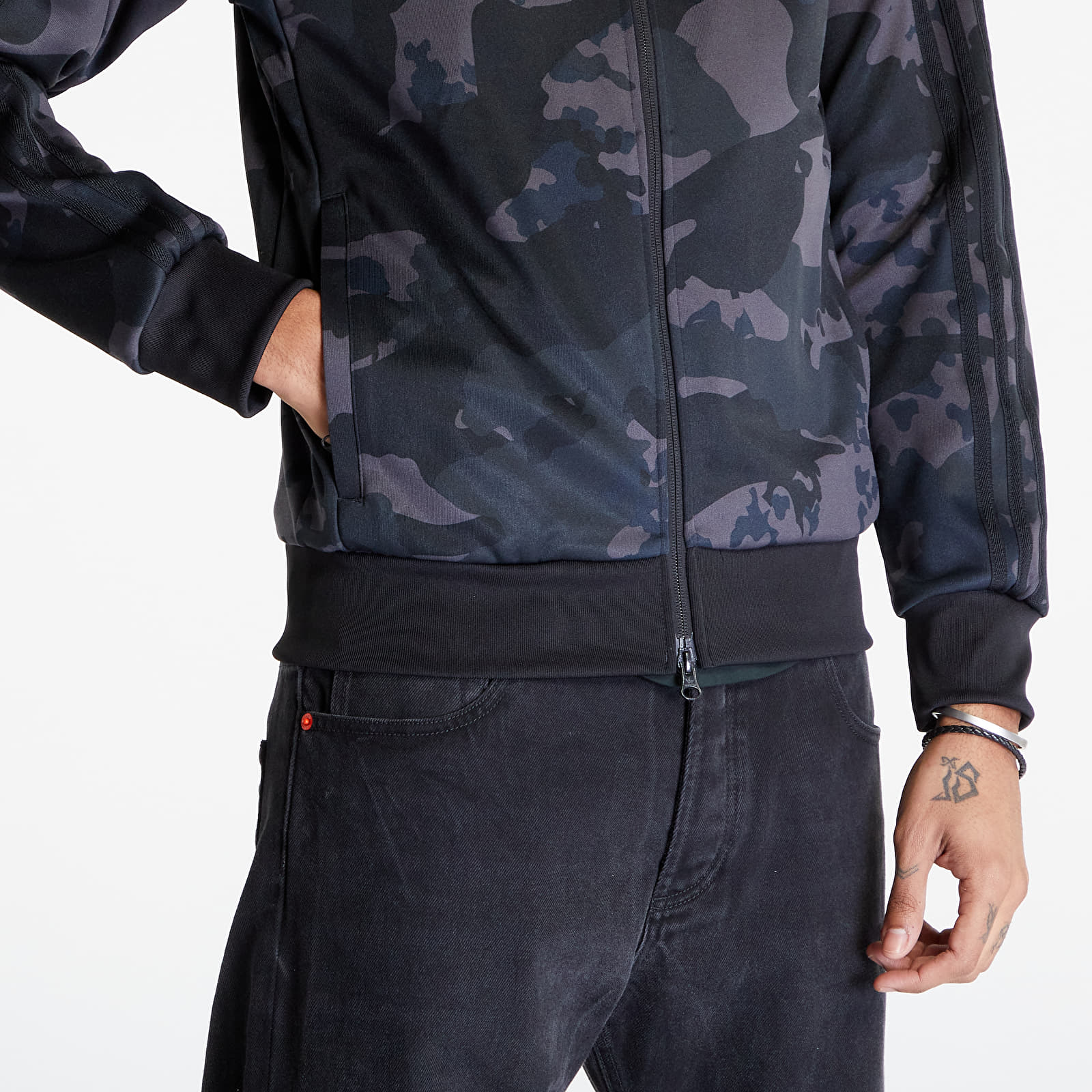 Adidas originals camo track jacket sales
