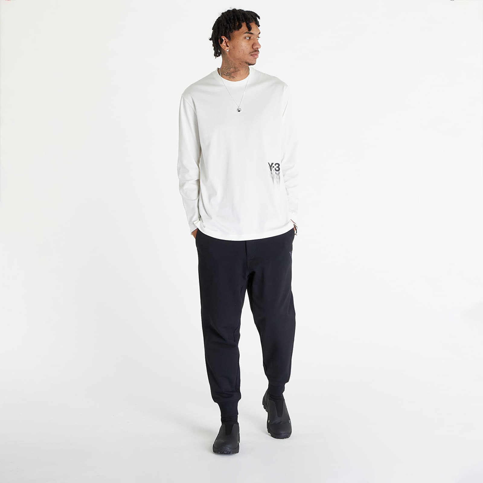 Koszulki Y-3 Graphic Long Sleeve Tee UNISEX Off White