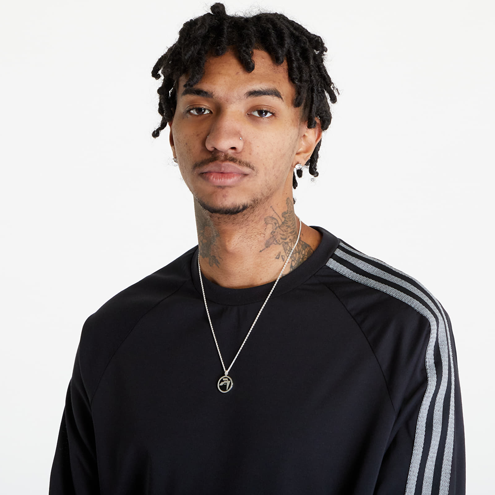 Tričká Y-3 3-Stripes Longsleeve Tee UNISEX Black/ Owhite