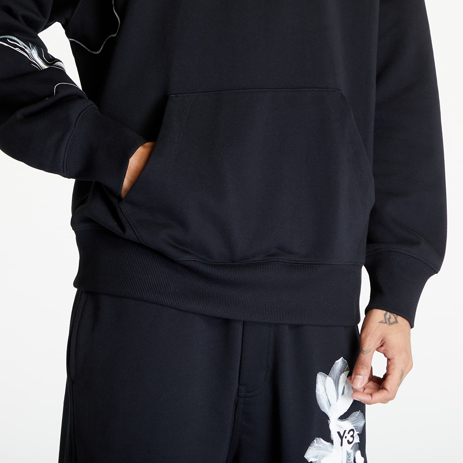 Hettegensere og sweatshirts Y-3 Graphic French Terry Hoodie UNISEX Black