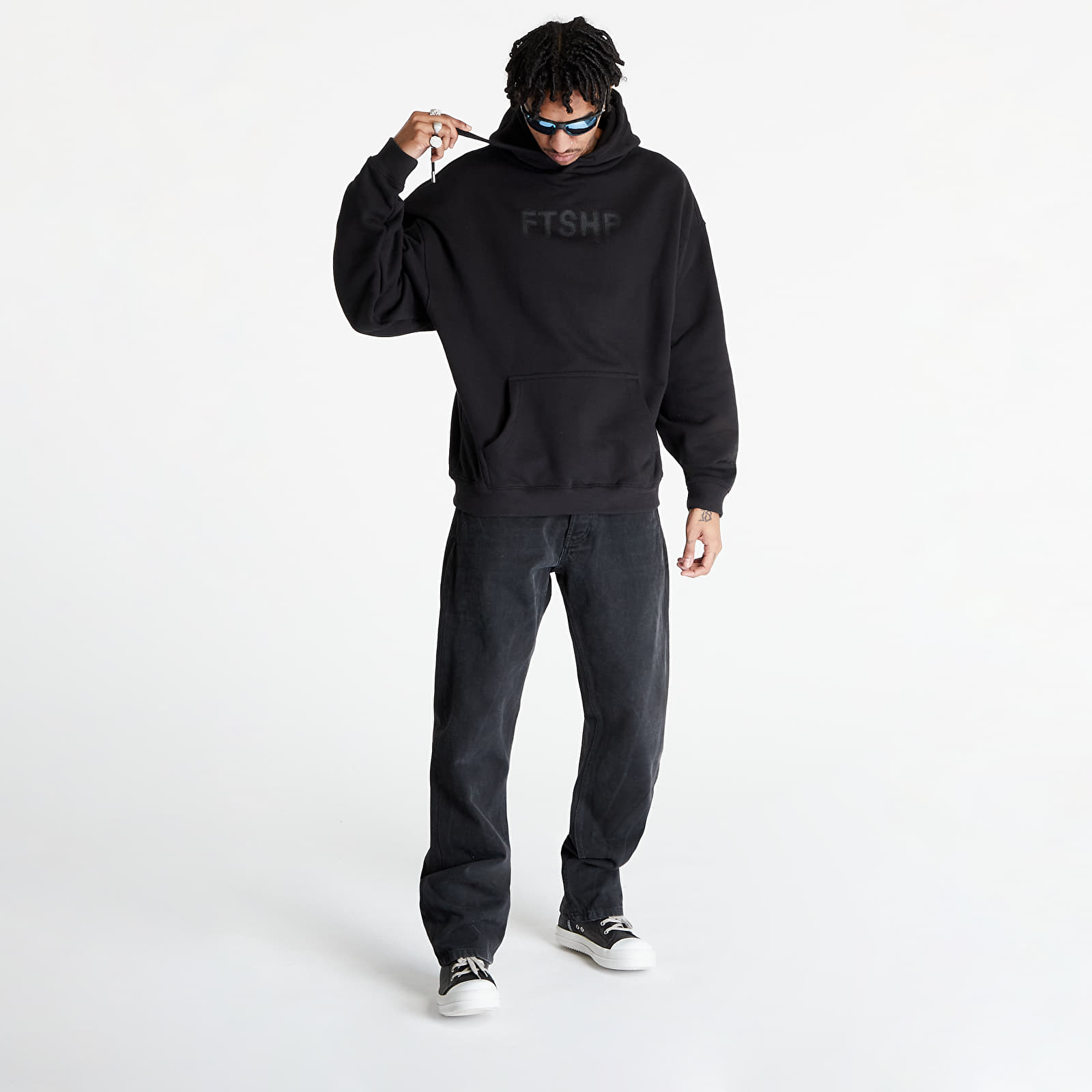 Bluzy FTSHP Halftone Hoodie UNISEX Black