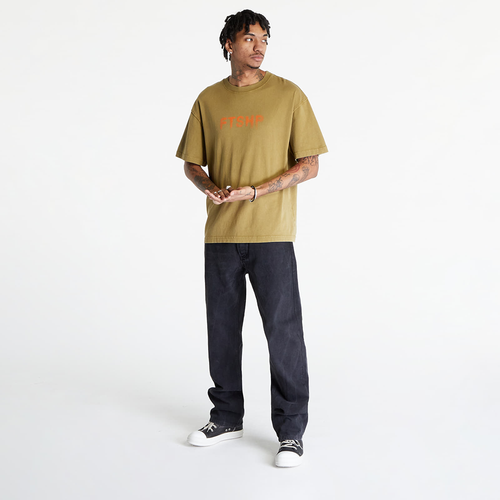 Trička FTSHP Halftone T-Shirt UNISEX Khaki