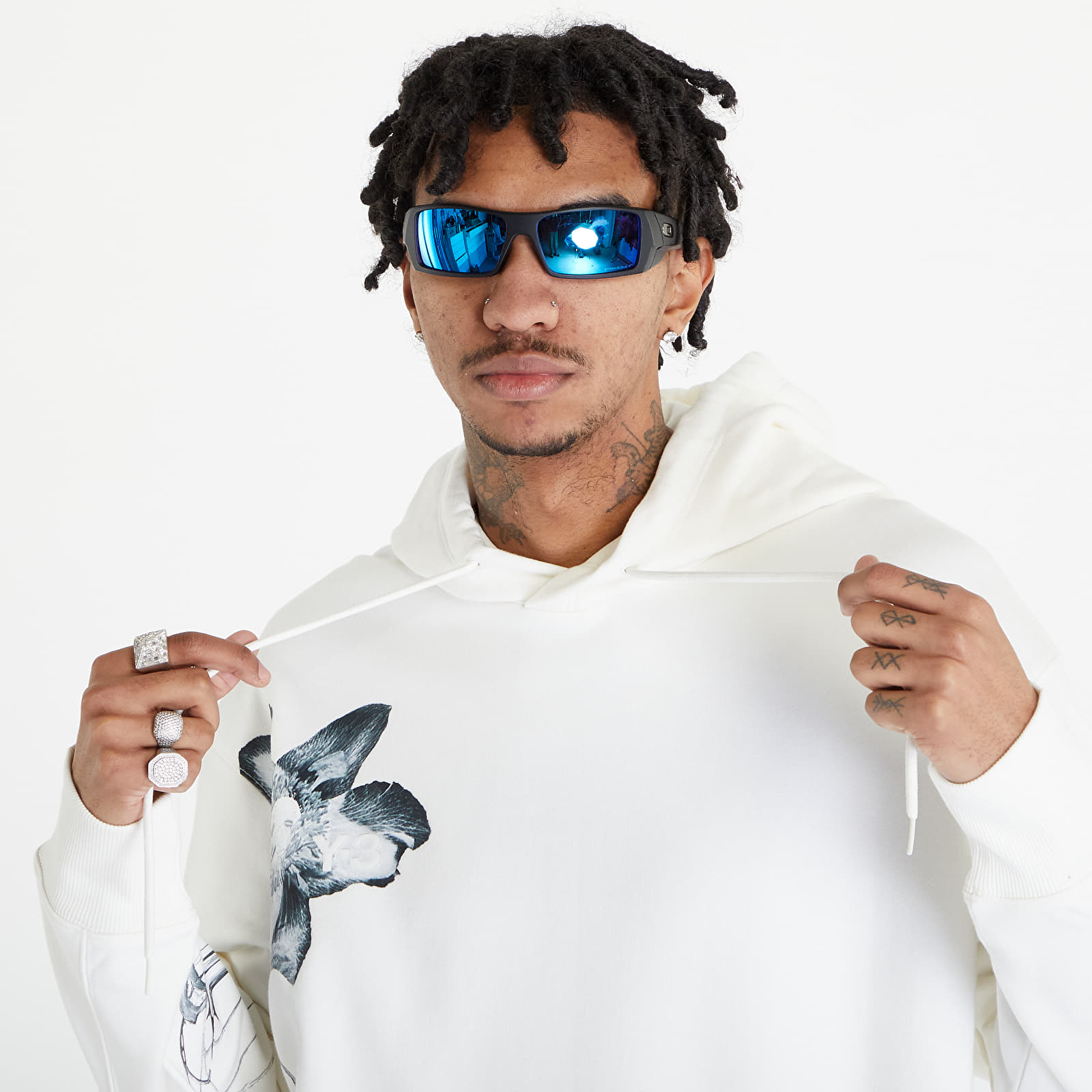 Bluzy Y-3 Graphic French Terry Hoodie UNISEX Off White