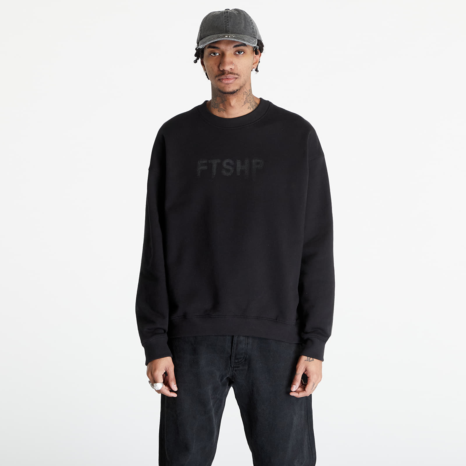 Footshop - FTSHP Halftone Crewneck Sweatshirt UNISEX Black