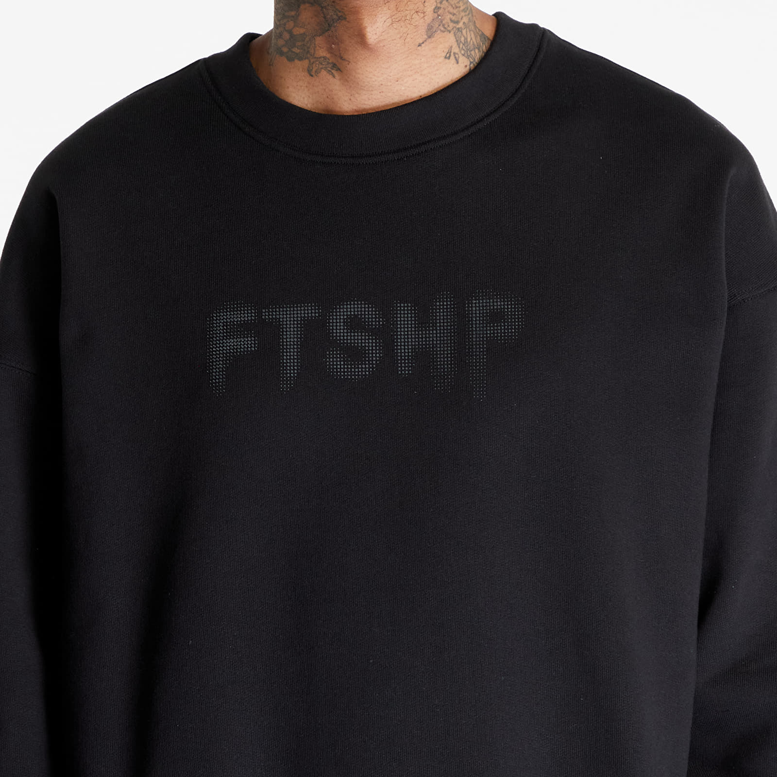 Hoodies and sweatshirts  FTSHP Halftone Crewneck Sweatshirt UNISEX Black