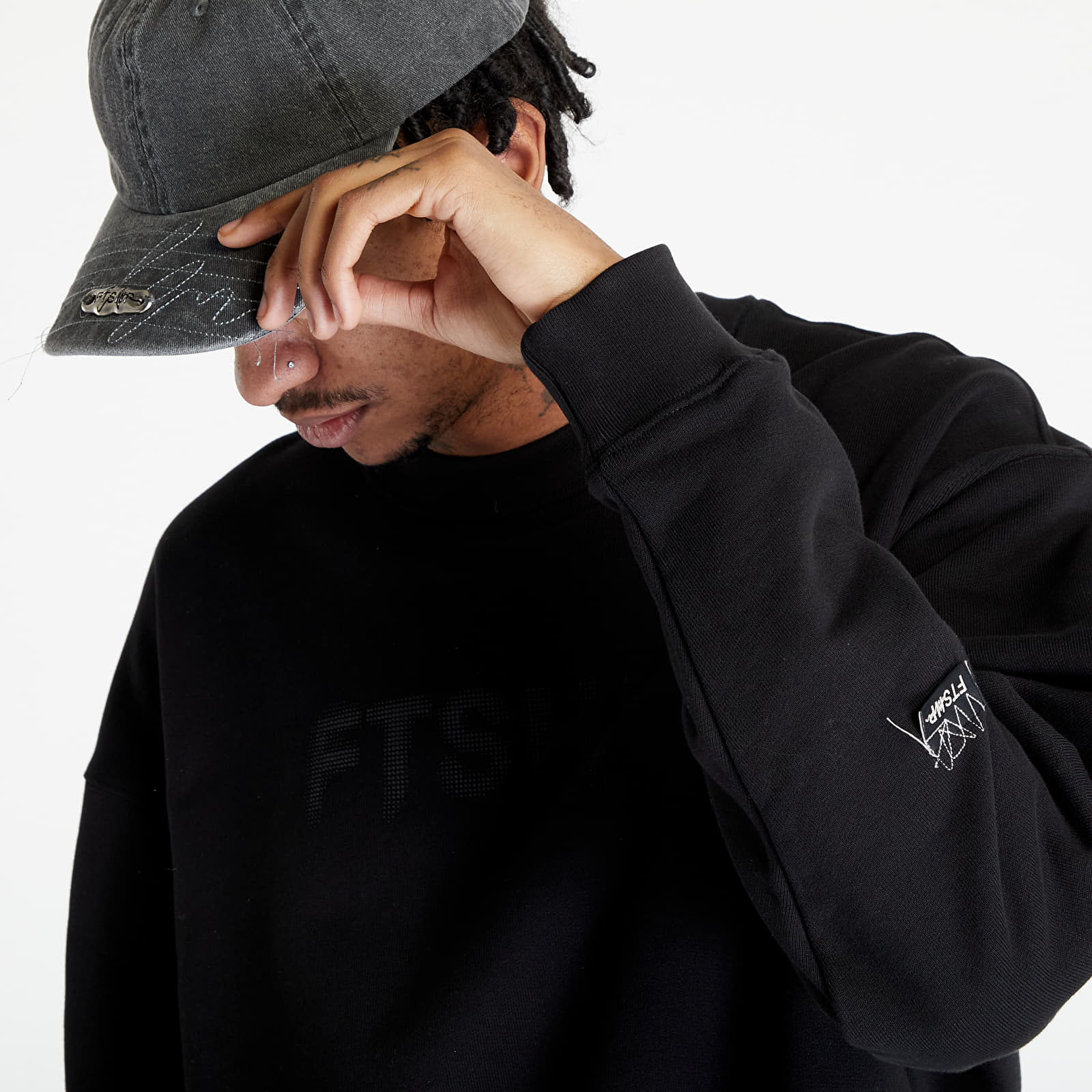 Hoodies and sweatshirts  FTSHP Halftone Crewneck Sweatshirt UNISEX Black