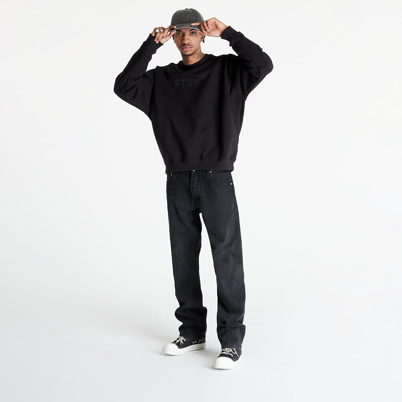 Hoodies and sweatshirts  FTSHP Halftone Crewneck Sweatshirt UNISEX Black