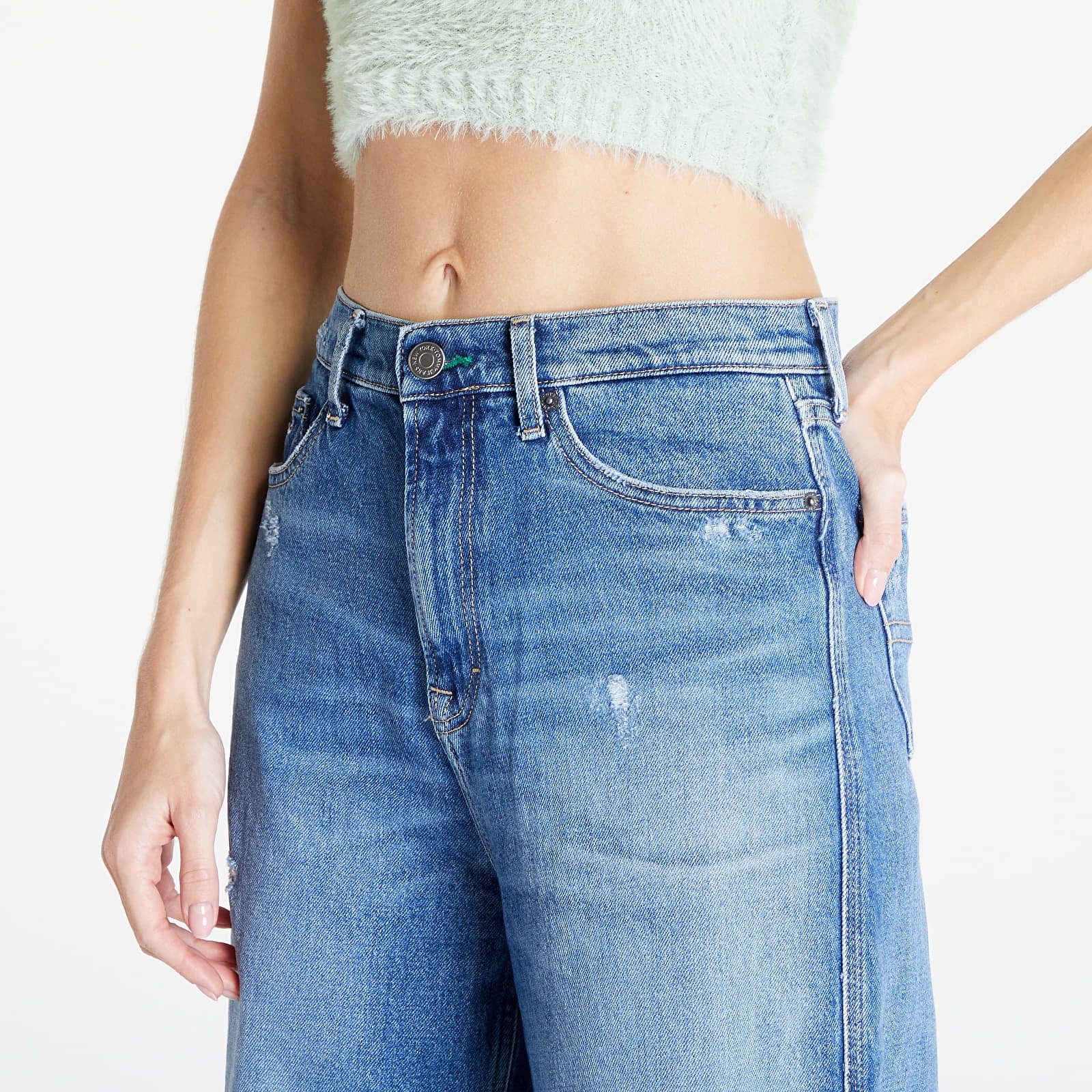 Džínsy Tommy Jeans Claire High Wide Jeans Denim Medium