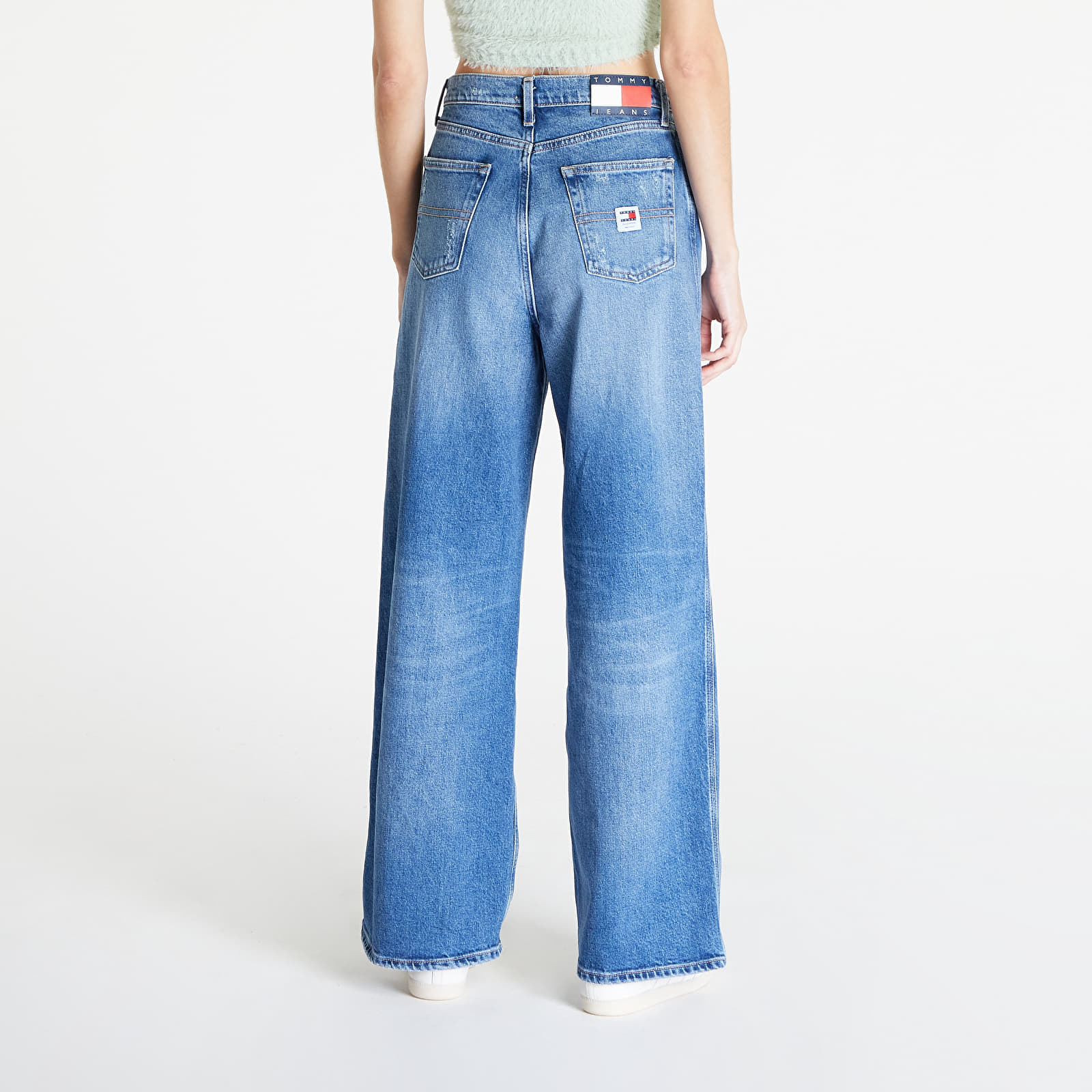 Džínsy Tommy Jeans Claire High Wide Jeans Denim Medium