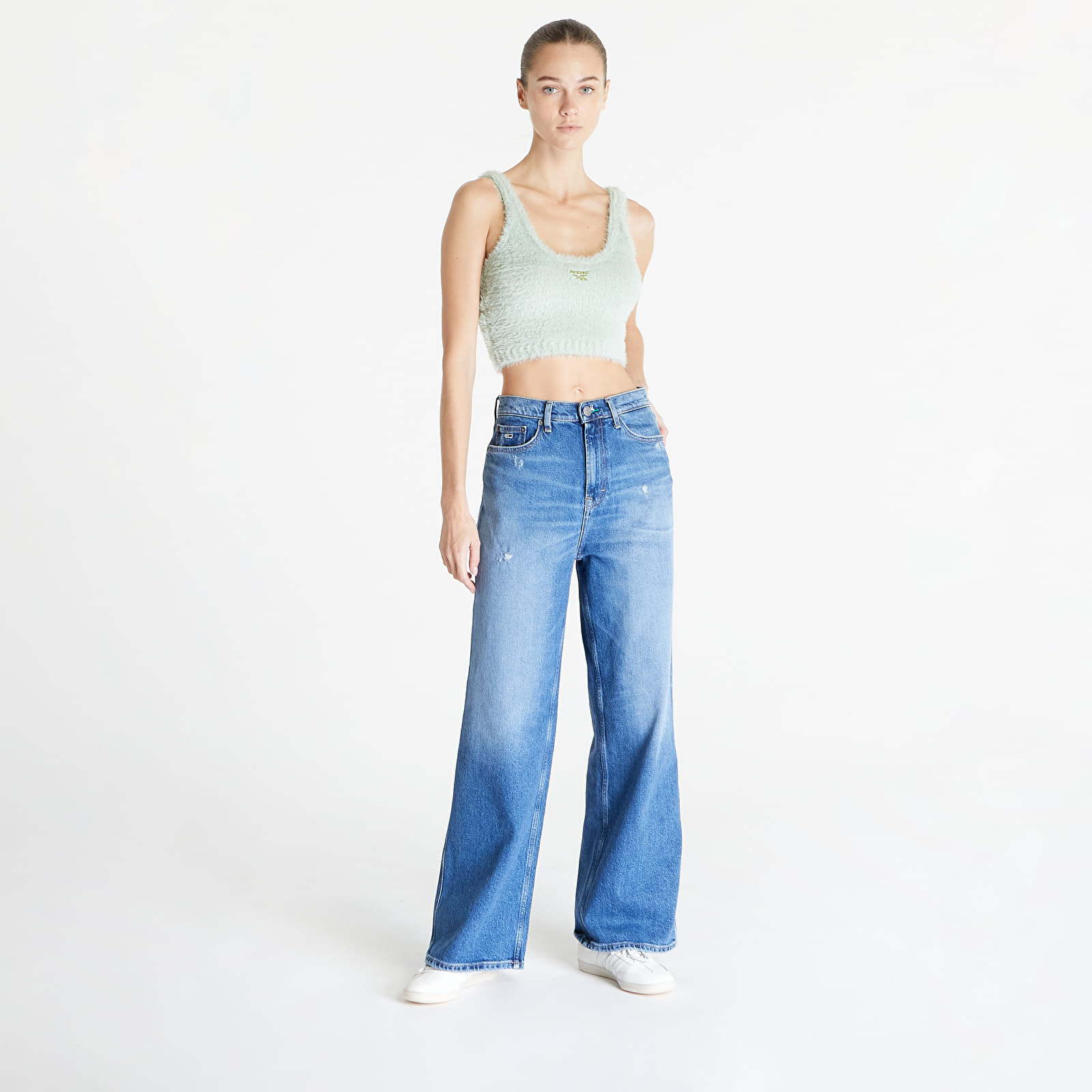 Džínsy Tommy Jeans Claire High Wide Jeans Denim Medium
