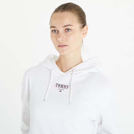 Women's Hoodie Tommy Jeans Relaxed Essential Logo Hoodie White